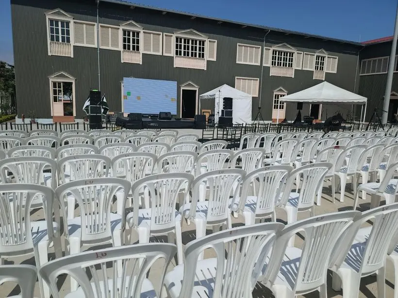 Acto cívico exterior · producción de eventos ZYNCRONIA en Quito, Ecuador